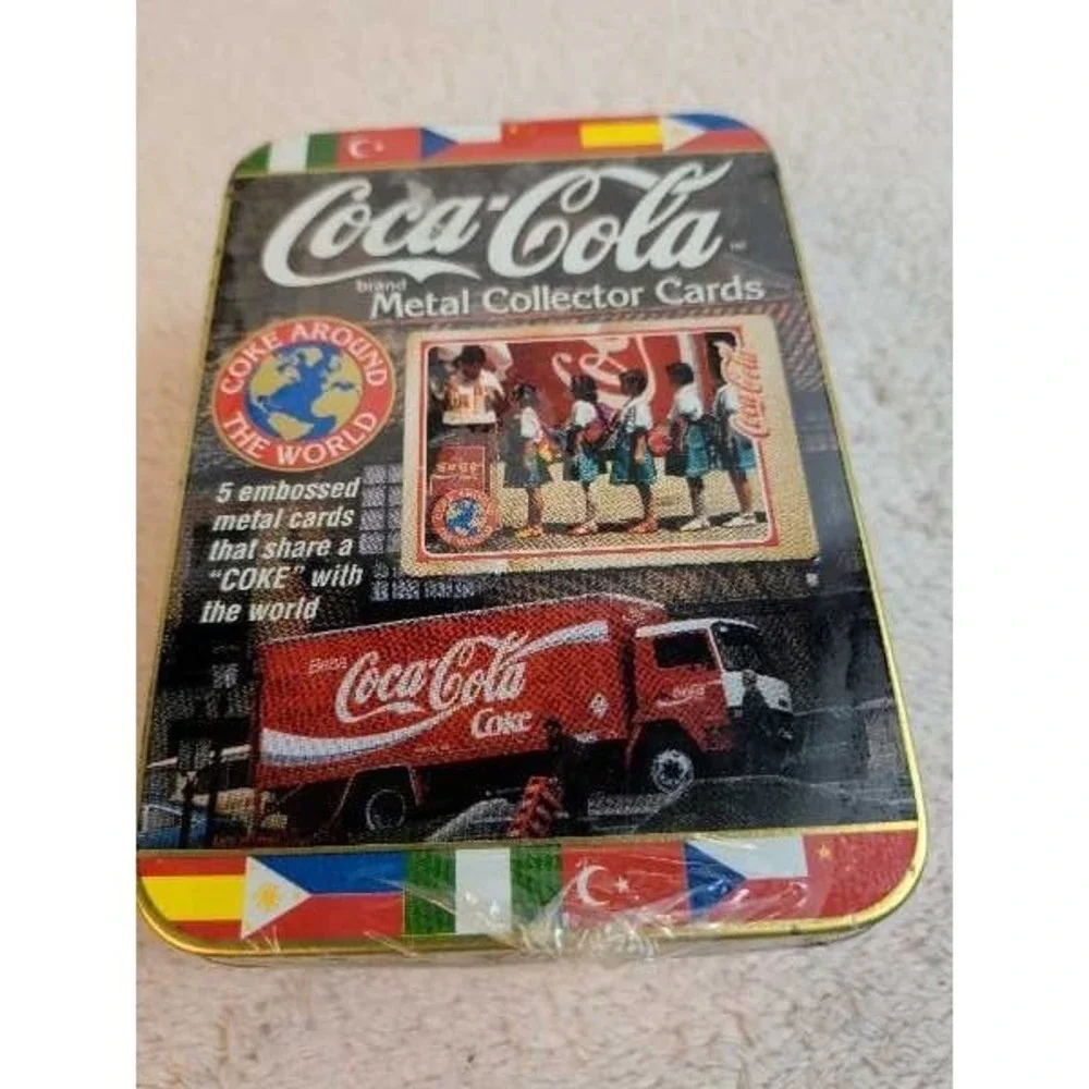 Coca-Cola Metal Collector Cards‎ Tin Cans Coke Around the World Limited Edition